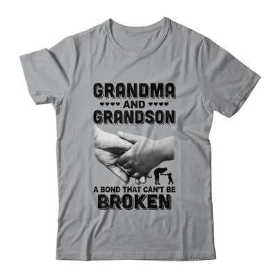 Grandma And Grandson A Bond That Can't Be Broken Gift T-Shirt & Hoodie | Teecentury.com