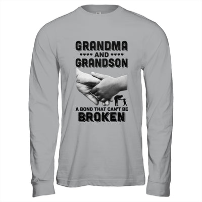 Grandma And Grandson A Bond That Can't Be Broken Gift T-Shirt & Hoodie | Teecentury.com