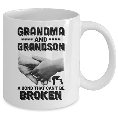 Grandma And Grandson A Bond That Can't Be Broken Gift Mug Coffee Mug | Teecentury.com