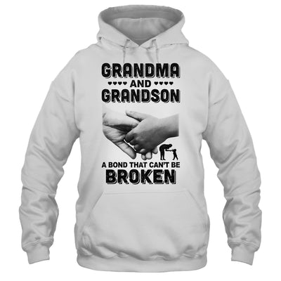 Grandma And Grandson A Bond That Can't Be Broken Gift T-Shirt & Hoodie | Teecentury.com
