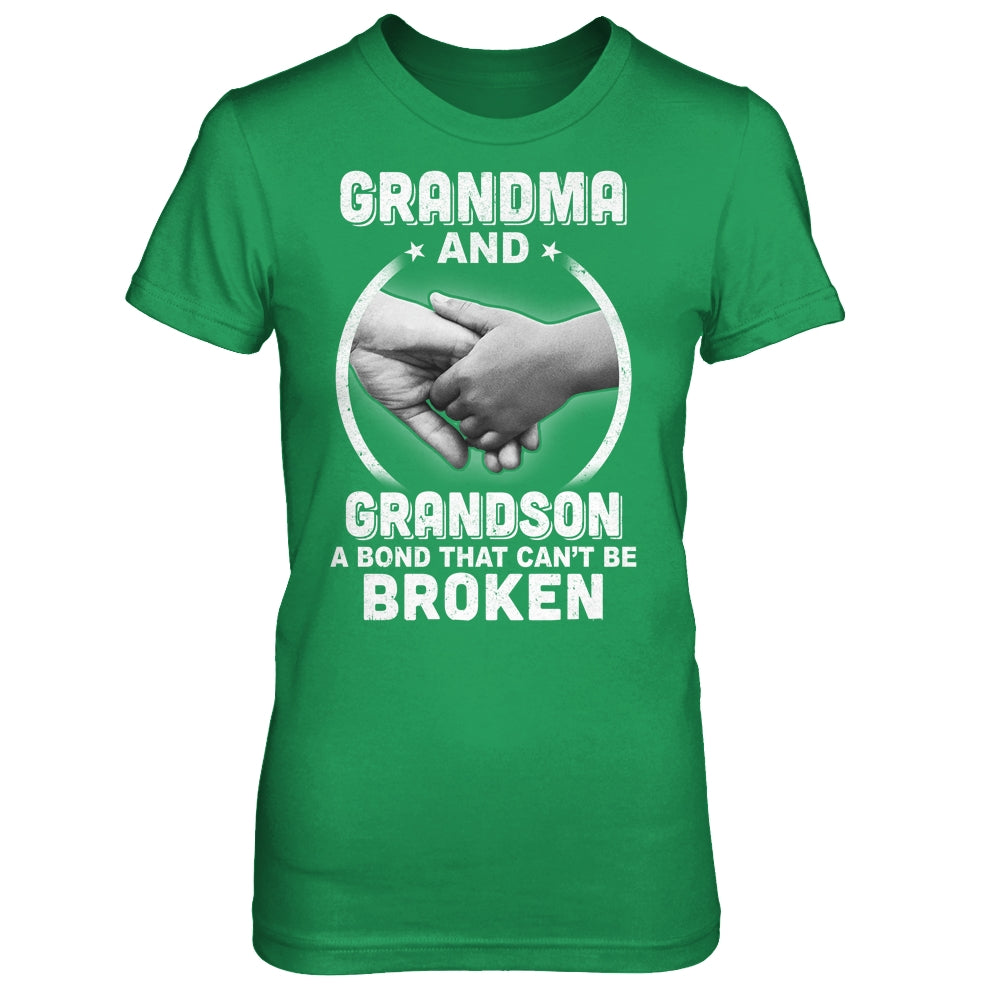 Grandma And Grandson A Bond That Can't Be Broken T-Shirt & Hoodie | Teecentury.com