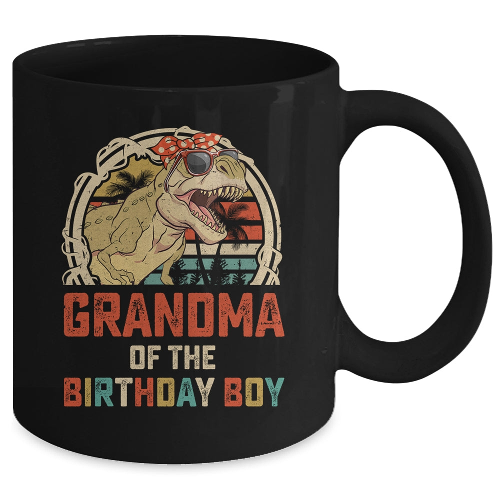 Grandma Dinosaur Of The Birthday Boy Matching Family Mug | teecentury