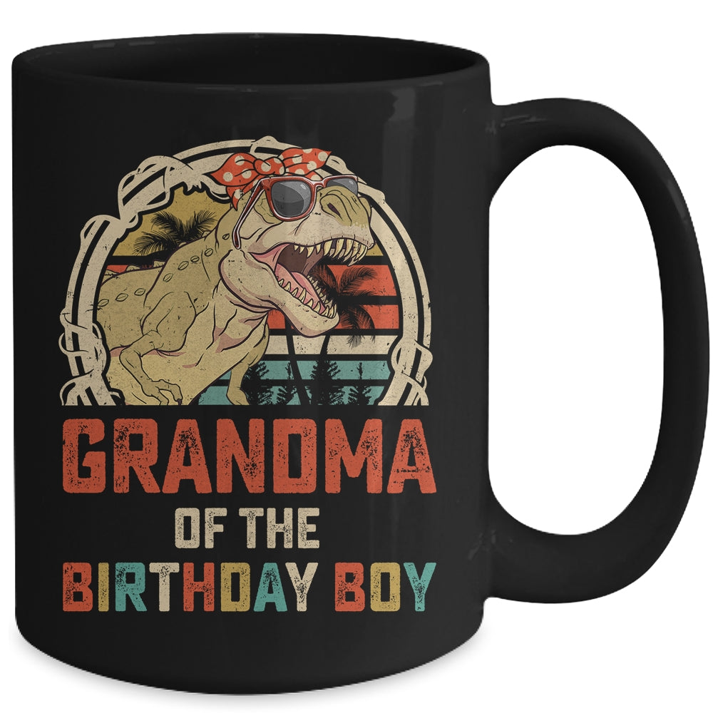 Grandma Dinosaur Of The Birthday Boy Matching Family Mug | teecentury