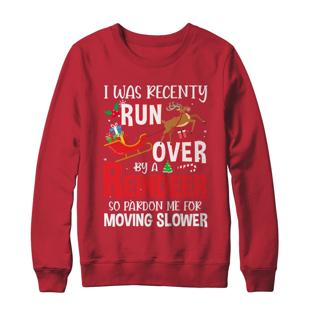 Grandma Got Run Over By A Reindeer Christmas So Pardon Me T-Shirt & Sweatshirt | Teecentury.com