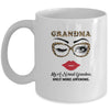 Grandma Like A Normal Grandma Only More Awesome Glasses Face Mug Coffee Mug | Teecentury.com