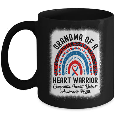 Grandma Of A Warrior CHD Congenital Heart Defect Awareness Month Mug Mug | teecentury