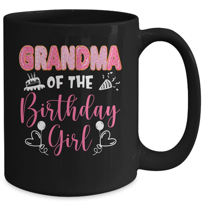 Grandma Of The Birthday Girl Family Donut Birthday Mug | teecentury