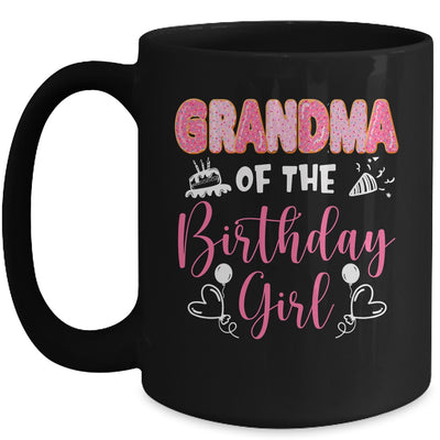 Grandma Of The Birthday Girl Family Donut Birthday Mug | teecentury