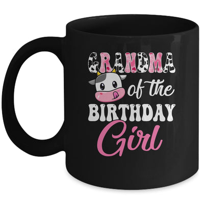 Grandma Of The Birthday Girl Farm Cow 1st Birthday Girl Mug | teecentury