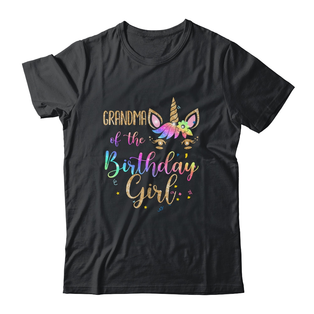 Grandma Of The Birthday Girl Granddaughter Unicorn Birthday T-Shirt & Hoodie | Teecentury.com