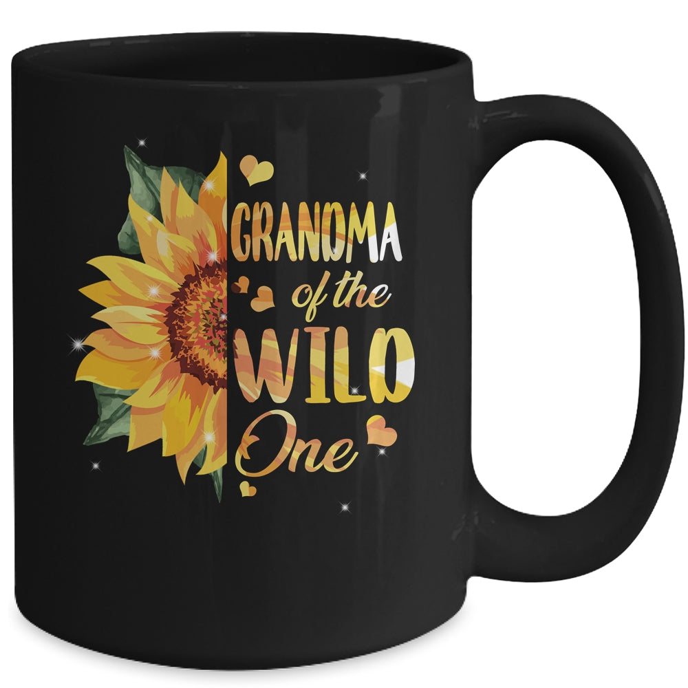 Grandma Of The Wild One 1st Birthday Sunflower Mug Coffee Mug | Teecentury.com