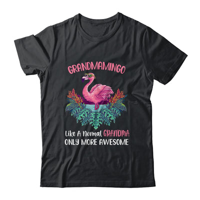 Grandmamingo Like An Grandma Only Awesome Floral Flamingo Gift T-Shirt & Hoodie | Teecentury.com