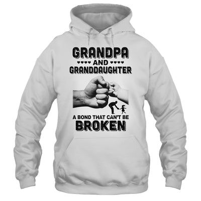 Grandpa And Granddaughter A Bond That Can't Be Broken Gift T-Shirt & Hoodie | Teecentury.com