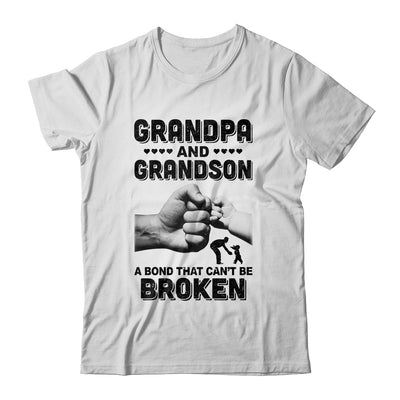 Grandpa And Grandson A Bond That Can't Be Broken Gift T-Shirt & Hoodie | Teecentury.com