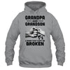 Grandpa And Grandson A Bond That Can't Be Broken Gift T-Shirt & Hoodie | Teecentury.com