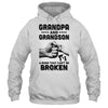 Grandpa And Grandson A Bond That Can't Be Broken Gift T-Shirt & Hoodie | Teecentury.com