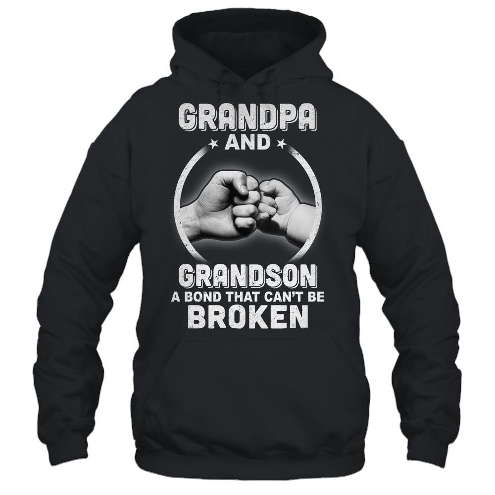Grandpa And Grandson A Bond That Can't Be Broken T-Shirt & Hoodie | Teecentury.com