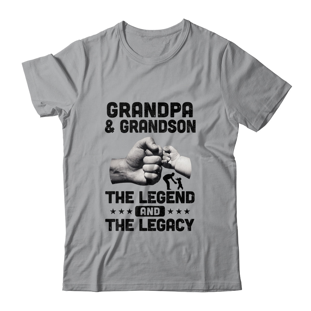 Grandpa And Grandson The Legend and The Legacy T-Shirt & Hoodie | Teecentury.com