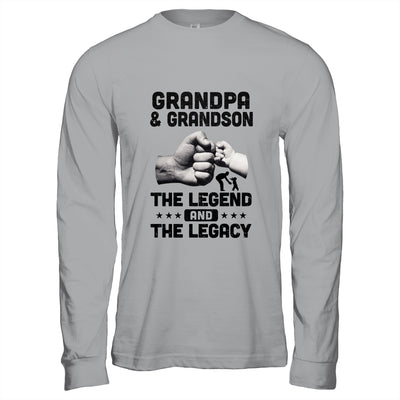 Grandpa And Grandson The Legend and The Legacy T-Shirt & Hoodie | Teecentury.com