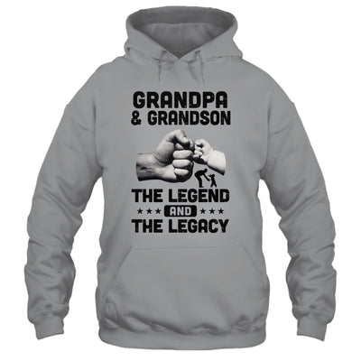 Grandpa And Grandson The Legend and The Legacy T-Shirt & Hoodie | Teecentury.com