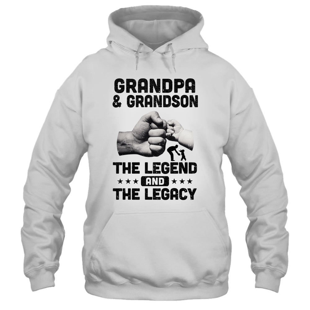 Grandpa And Grandson The Legend and The Legacy T-Shirt & Hoodie | Teecentury.com