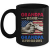 Grandpa Because Grandpa Is For Old Guys USA Flag Grandpa Mug | teecentury