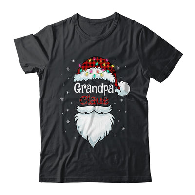 Grandpa Claus Beard Red Plaid Christmas Pajamas Xmas T-Shirt & Sweatshirt | Teecentury.com