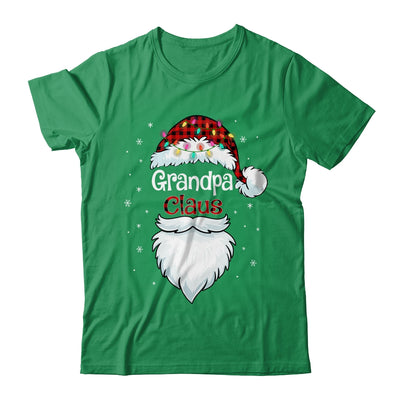 Grandpa Claus Beard Red Plaid Christmas Pajamas Xmas T-Shirt & Sweatshirt | Teecentury.com