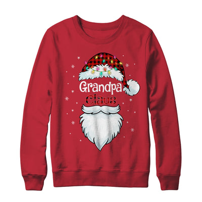 Grandpa Claus Beard Red Plaid Christmas Pajamas Xmas T-Shirt & Sweatshirt | Teecentury.com