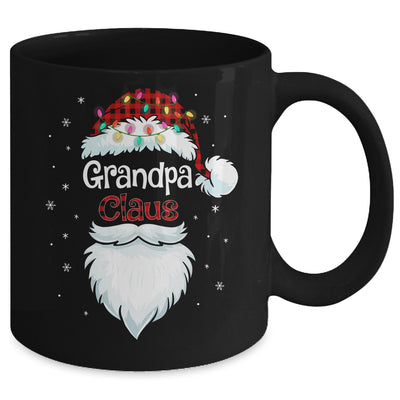 Grandpa Claus Beard Red Plaid Christmas Pajamas Xmas Mug Coffee Mug | Teecentury.com