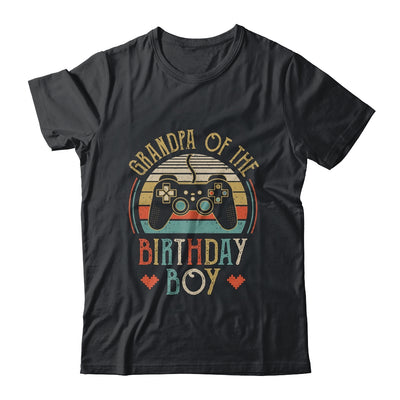 Grandpa Of The Birthday Boy Vintage Matching Gamer Birthday T-Shirt & Hoodie | Teecentury.com