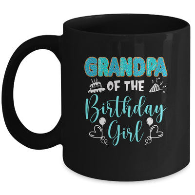 Grandpa Of The Birthday Girl Family Donut Birthday Mug | teecentury