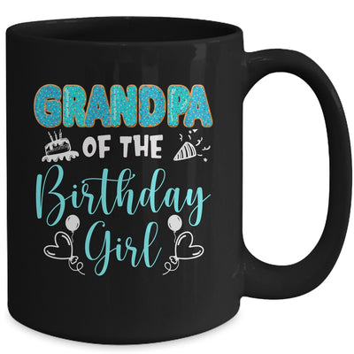 Grandpa Of The Birthday Girl Family Donut Birthday Mug | teecentury