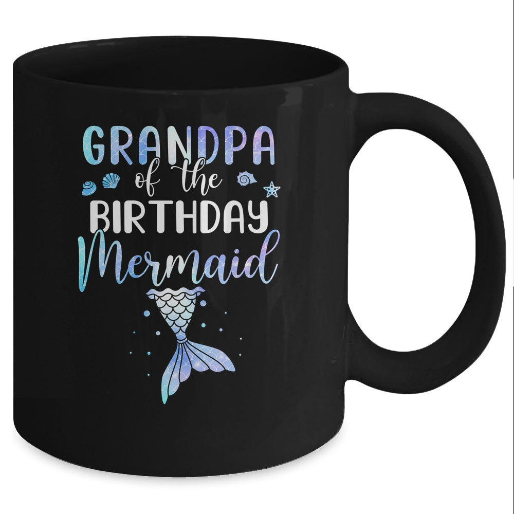 Grandpa Of The Birthday Mermaid Matching Family Mug Coffee Mug | Teecentury.com