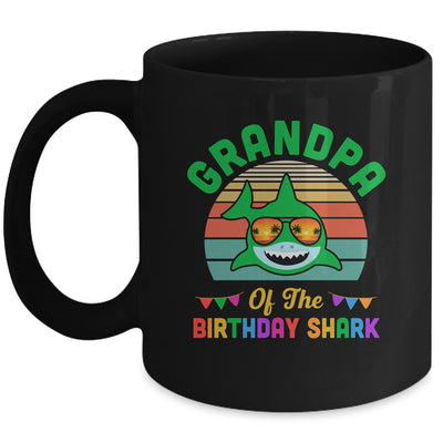 Grandpa Of The Shark Birthday Grandpa Matching Family Mug | teecentury