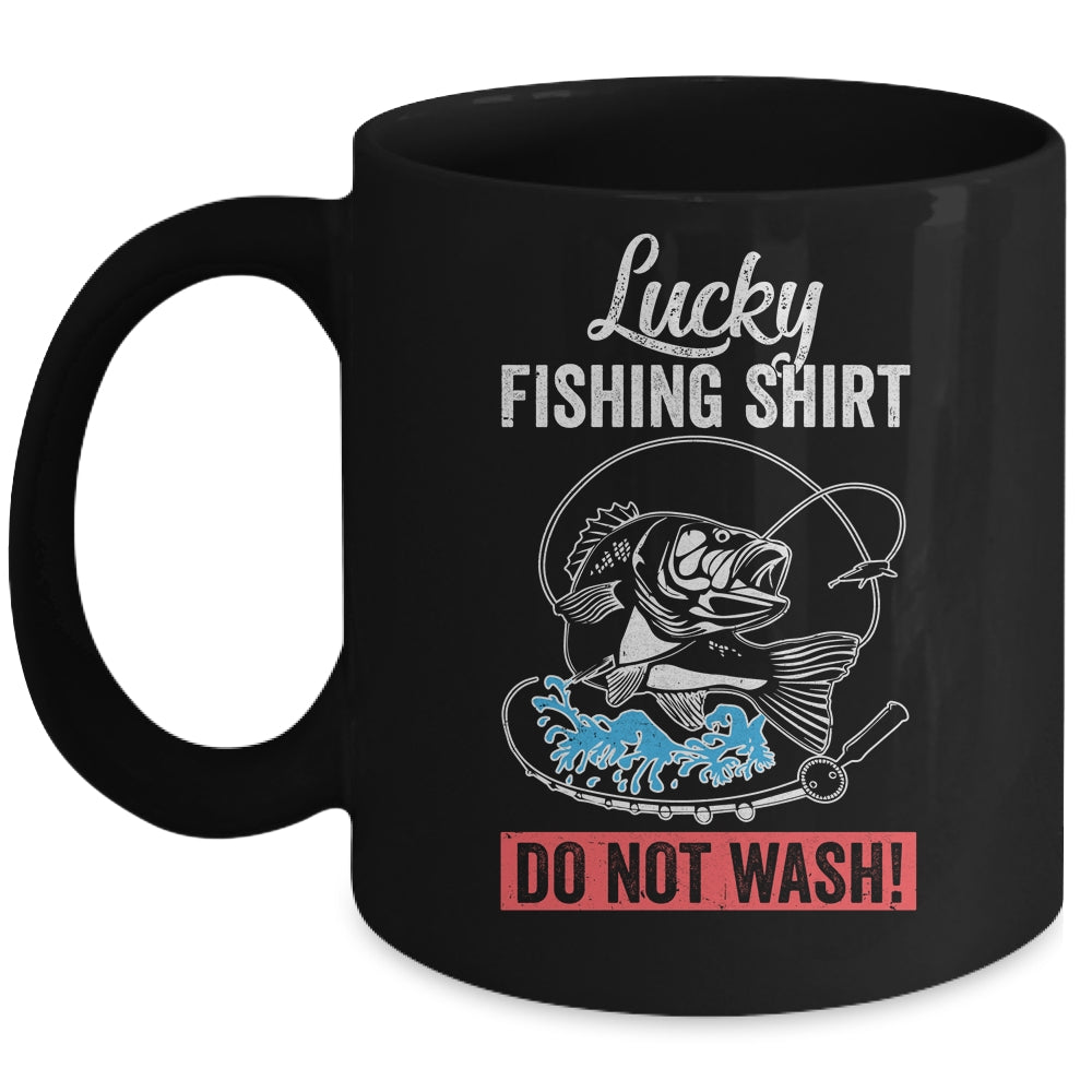 Grandpa Papa Dad Fishing For Men Lucky Fishing Funny Mug Coffee Mug | Teecentury.com