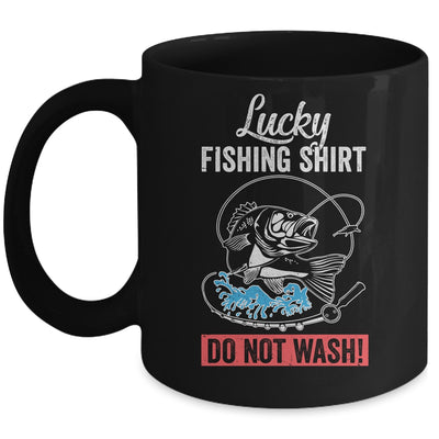 Grandpa Papa Dad Fishing For Men Lucky Fishing Funny Mug Coffee Mug | Teecentury.com