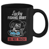 Grandpa Papa Dad Fishing For Men Lucky Fishing Funny Mug Coffee Mug | Teecentury.com
