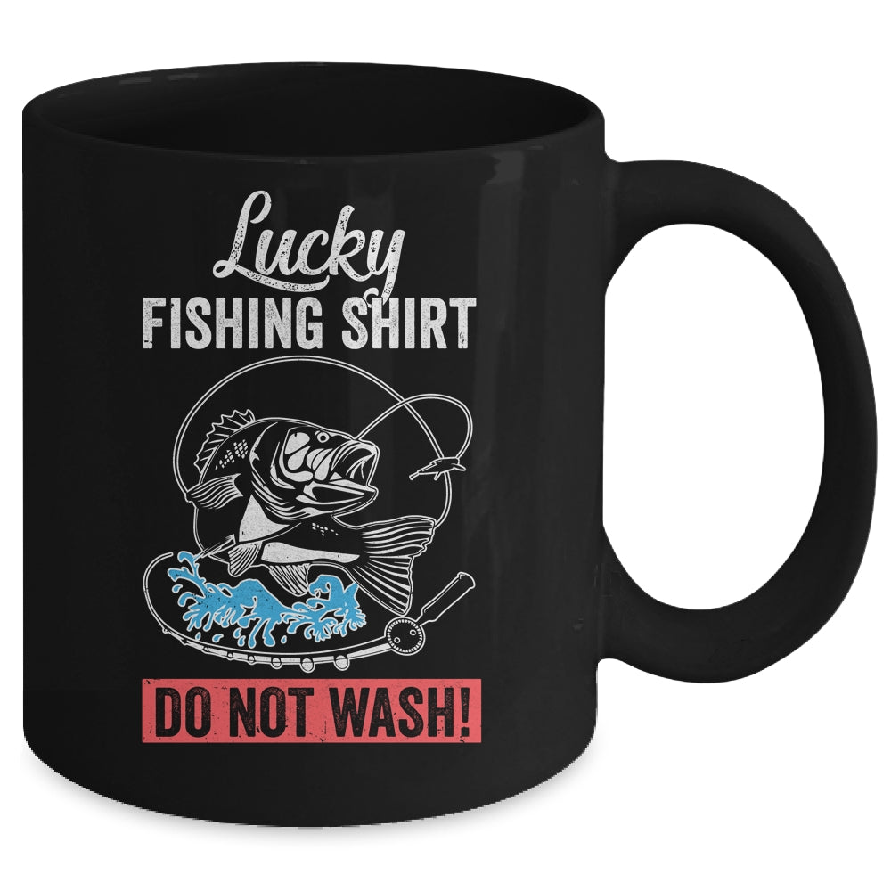 Grandpa Papa Dad Fishing For Men Lucky Fishing Funny Mug Coffee Mug | Teecentury.com