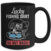 Grandpa Papa Dad Fishing For Men Lucky Fishing Funny Mug Coffee Mug | Teecentury.com