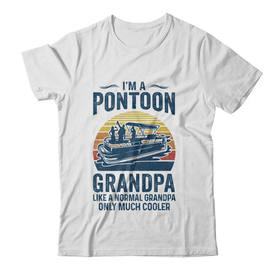 Grandpa Pontoon Captain Funny Boating Boat Lake Fathers Day T-Shirt & Hoodie | Teecentury.com
