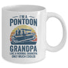 Grandpa Pontoon Captain Funny Boating Boat Lake Fathers Day Mug Coffee Mug | Teecentury.com