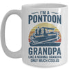 Grandpa Pontoon Captain Funny Boating Boat Lake Fathers Day Mug Coffee Mug | Teecentury.com