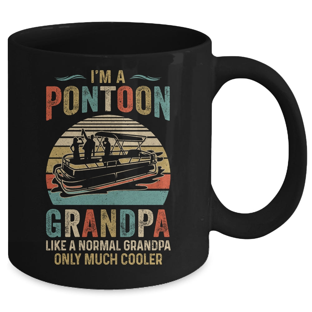 Grandpa Pontoon Captain Funny Lake Boat Boating Lake Fathers Day Mug Coffee Mug | Teecentury.com