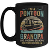Grandpa Pontoon Captain Funny Lake Boat Boating Lake Fathers Day Mug Coffee Mug | Teecentury.com