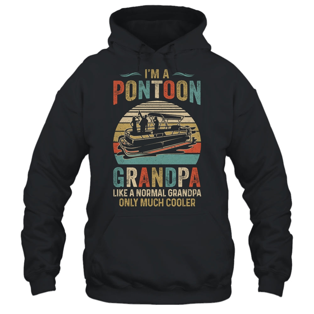 Grandpa Pontoon Captain Funny Lake Boat Boating Lake Fathers Day T-Shirt & Hoodie | Teecentury.com
