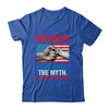 Grandpa The Man The Myth The Bad Influence American Flag T-Shirt & Hoodie | Teecentury.com