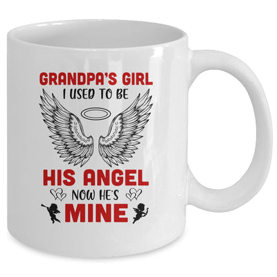 Grandpa's Girl I Used To Be His Angel Now He's Mine Mug Coffee Mug | Teecentury.com