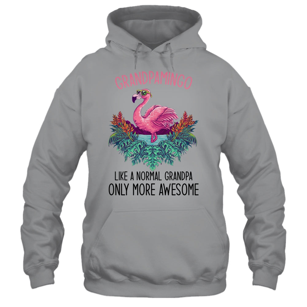 Grandpamingo Like A Grandpa Only Awesome Flamingo T-Shirt & Hoodie | Teecentury.com