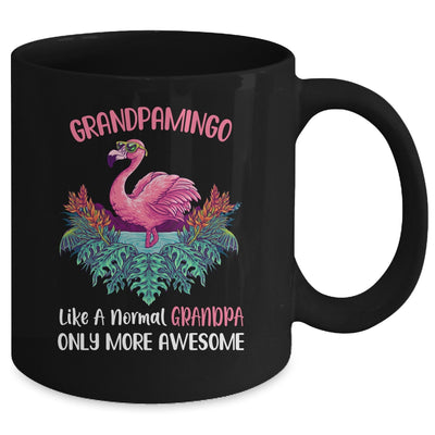 Grandpamingo Like An Grandpa Only Awesome Floral Flamingo Gift Mug Coffee Mug | Teecentury.com